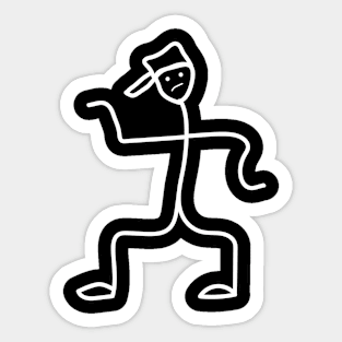 B-Boy Urban Style Pop Locking King Tut Style Sticker